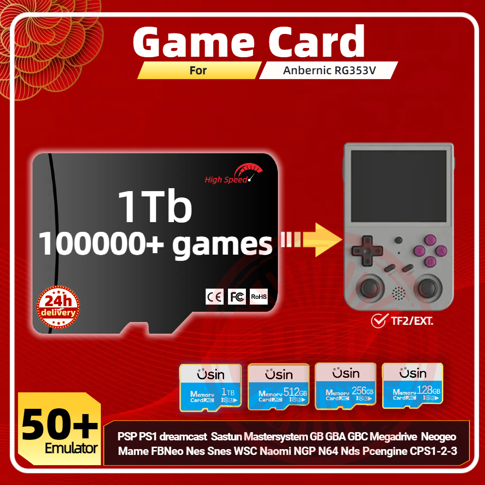 Retro Gaming System - Game Card For Anbernic RG353V RG353VS