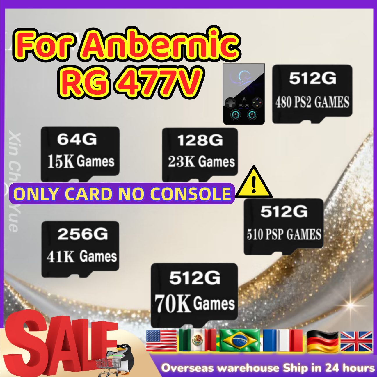 Retro Gaming System - For ANBERNIC RG477V TF Card Plug&play