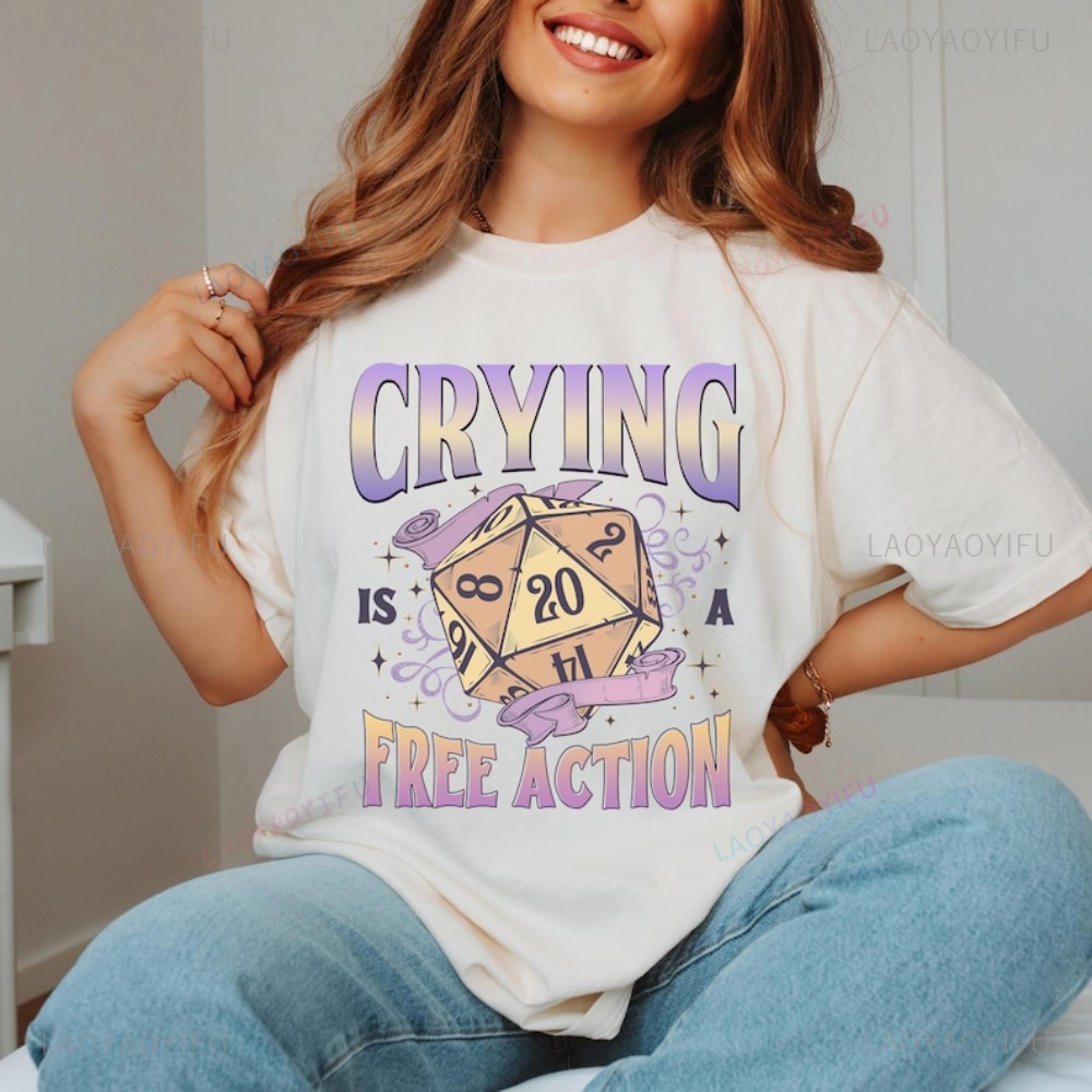 Funny DnD Crying Is A Free Act - огляд і ціна Retro Gaming Fun