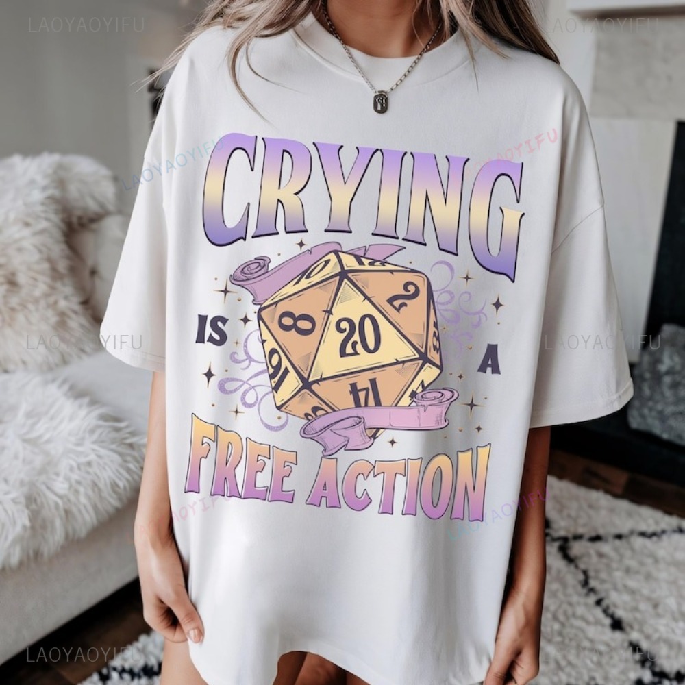Funny DnD Crying Is A Free Act - огляд і ціна Retro Gaming Fun