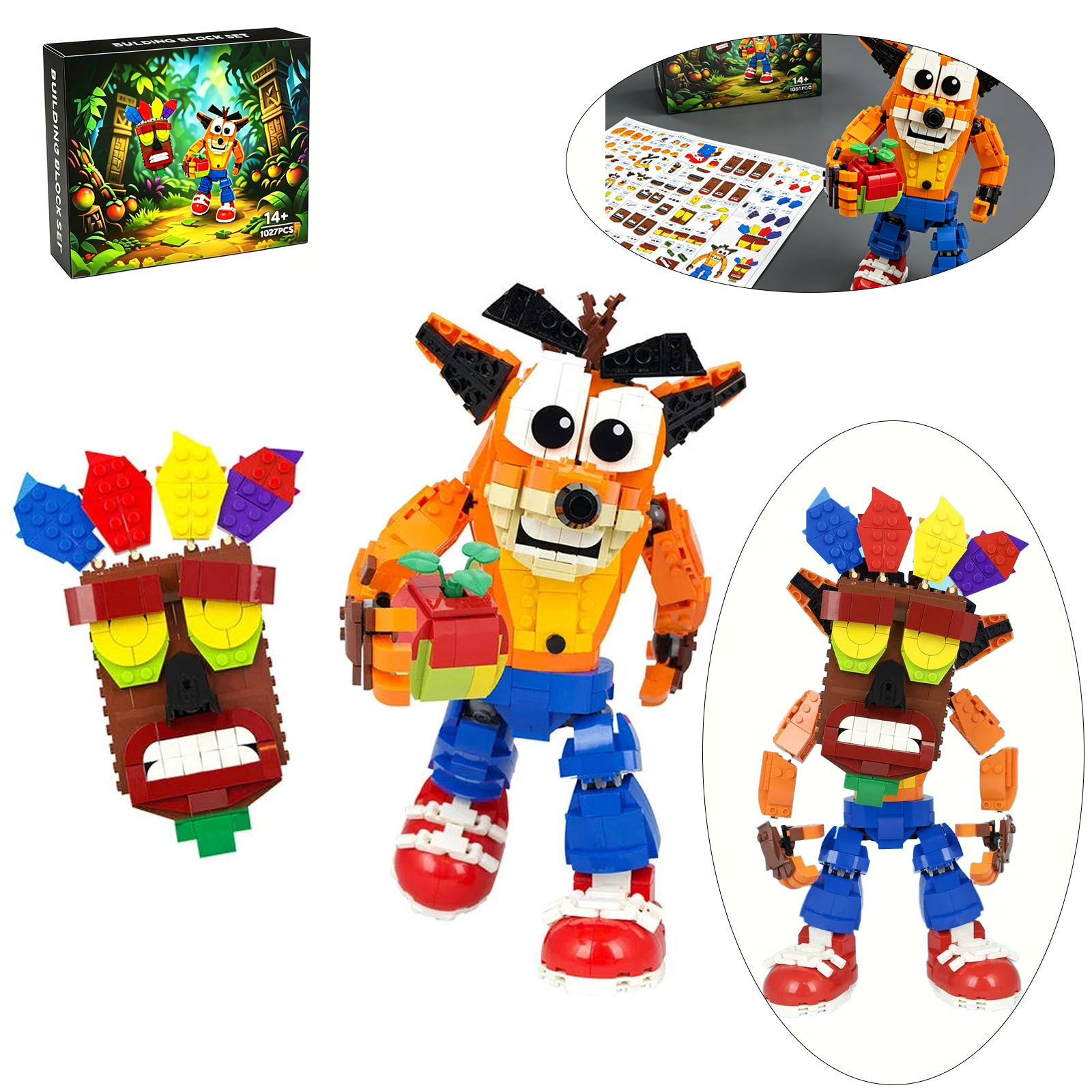 Crashed Bandicooted Building B - огляд і ціна Retro Gaming Lego
