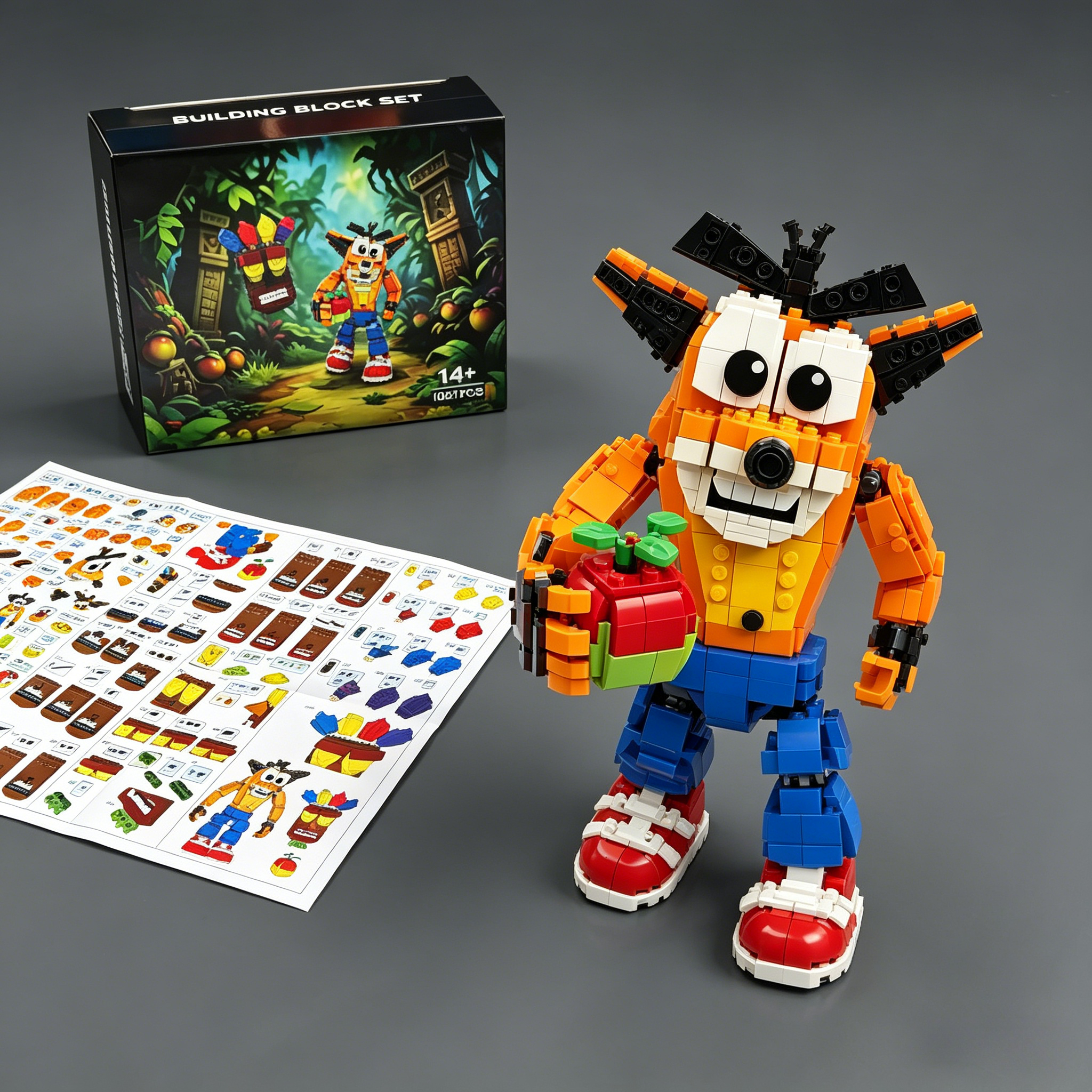 Crashed Bandicooted Building B - огляд і ціна Retro Gaming Lego