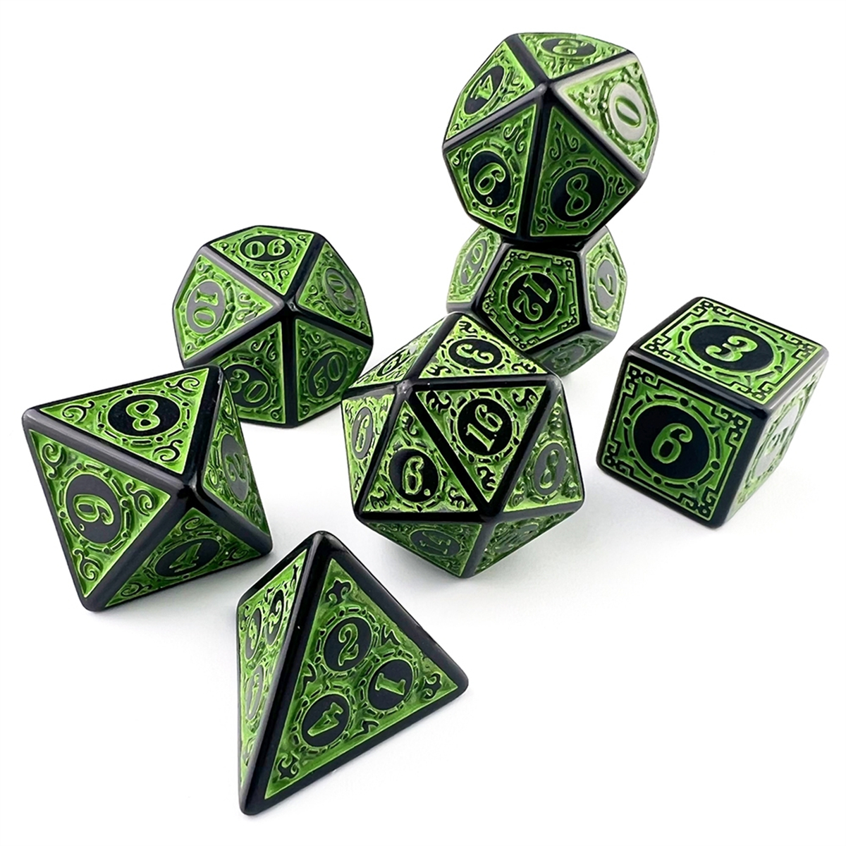 High Quality Plastic DND Dice  - огляд і ціна Retro Gaming Font