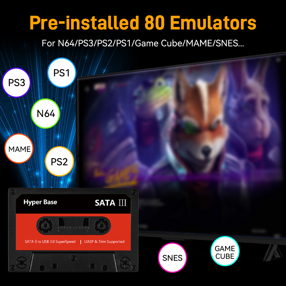 Batocera 500G/2T Emulator Game - огляд і ціна Retro Gaming System