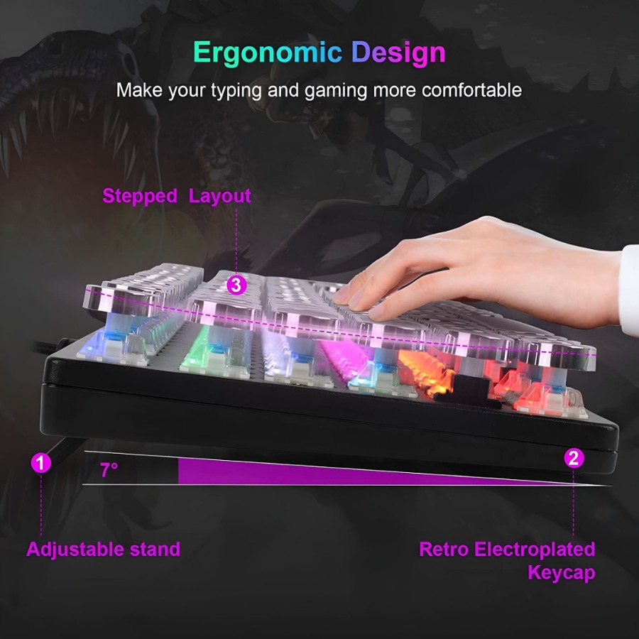 Mechanical Gaming Keyboard Typ - огляд і ціна Retro Gaming Windows
