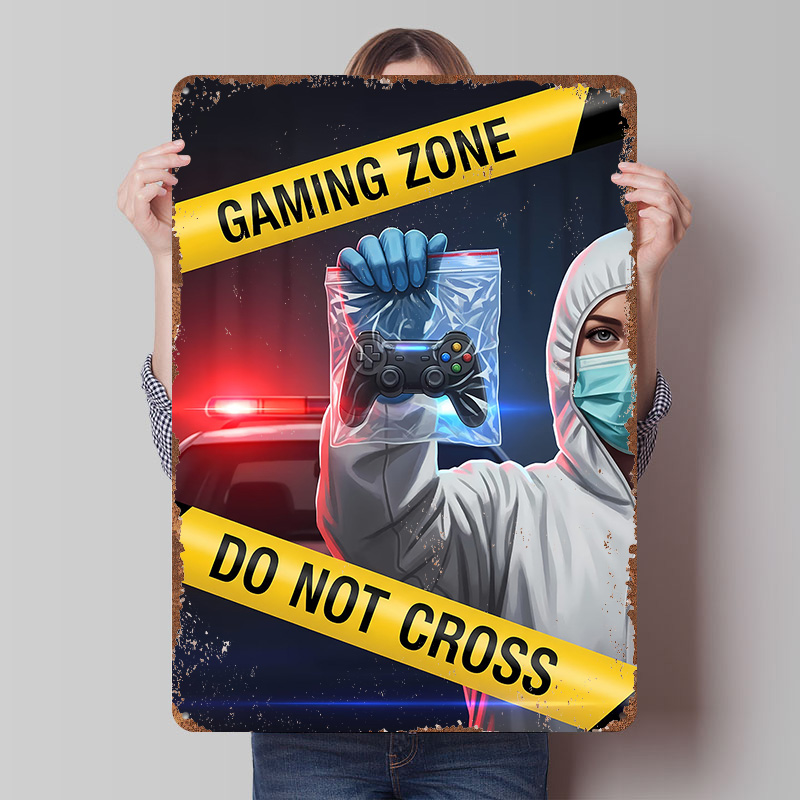 Gaming Zone Do Not Cross Metal - огляд і ціна Retro Gaming Zone