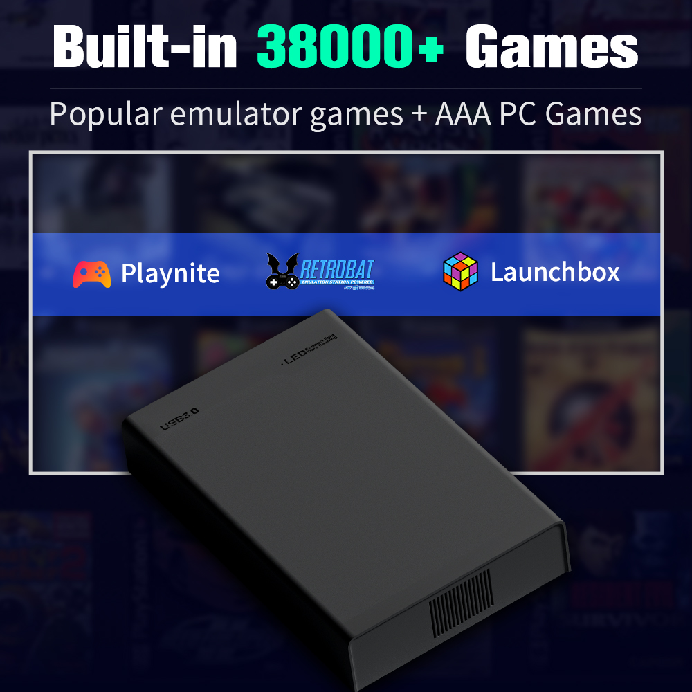 500G Game Hard Drive With 3800 - огляд і ціна Retro Gaming Ps2