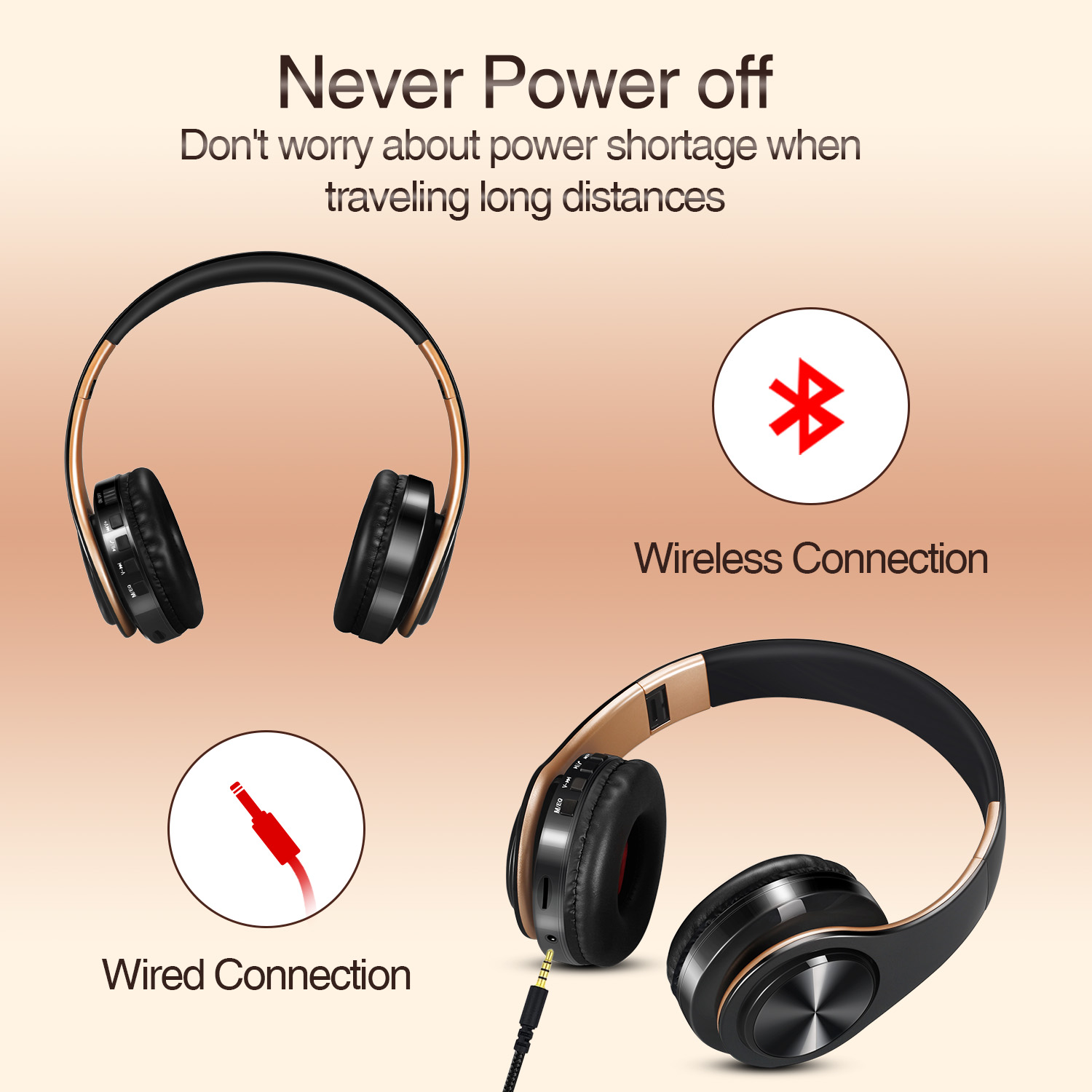 Men Gift Gold Wireless Headpho - огляд і ціна Retro Gaming Headset