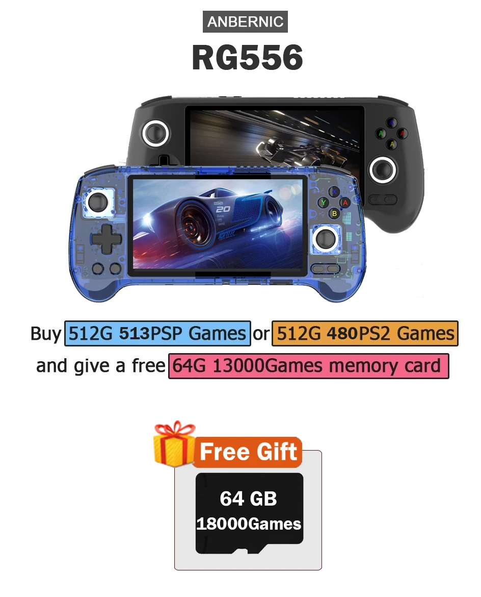 ANBERNIC RG556 Handheld Game C - огляд і ціна Retro Gaming Ps2