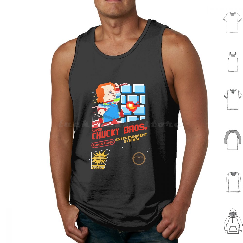 Super Chucky 1 Tank Tops Print - огляд і ціна Retro Gaming Guy