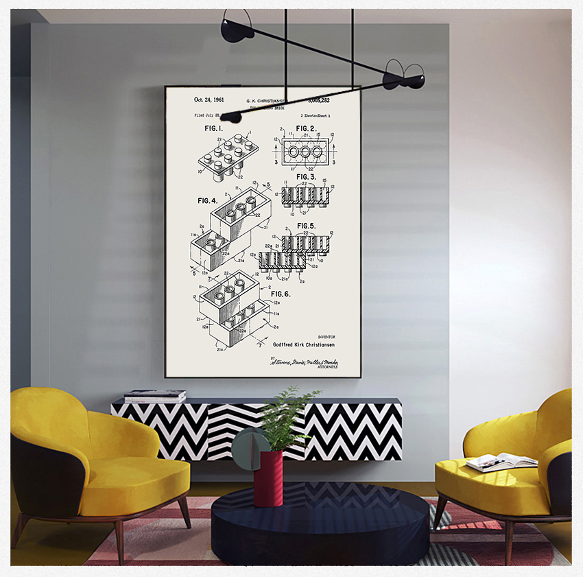 Kids Room Decor Vintage Bluepr - огляд і ціна Retro Gaming Lego